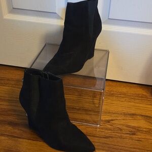 Mossimo Black Women's Wedge Ankle Boots 9.5